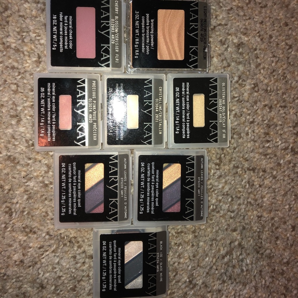Mary Kay Eye Shadows, Bronzer, and Blush